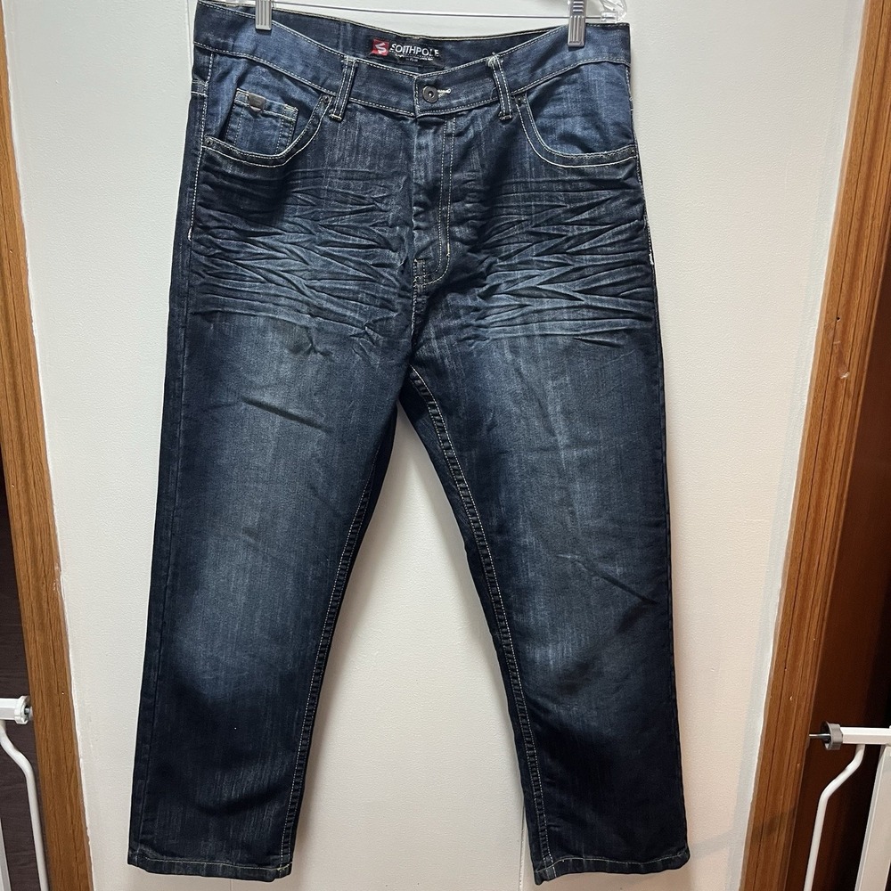 Southpole Jeans Blue Dark Wash Men's Size‎ 36x30